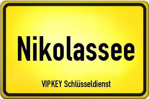 Nikolasseer Schlüsseldienst Ortseingangsschild Berlin - Nikolassee