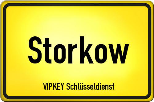 Ortseingangsschild Brandenburg - Storkow